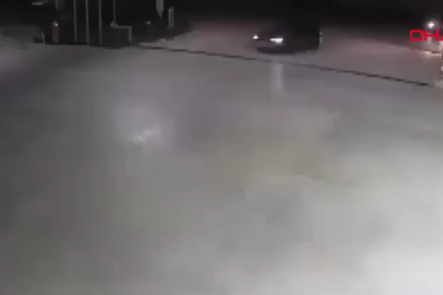 Bursa'da akaryakıt istasyonunda drift pahalıya patladı!