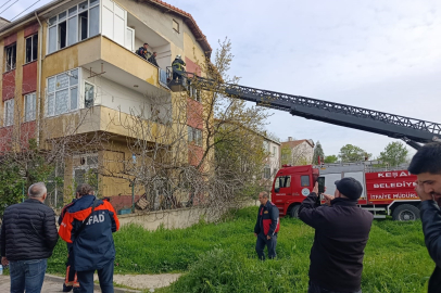 Edirne'de evi ateşe verdi, babasını arayıp "evi yaktım gel" dedi