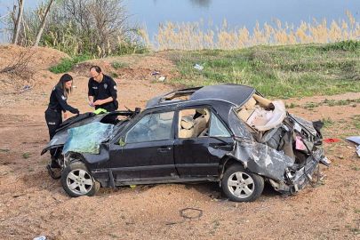Kırıkkale'de şarampole düşen otomobilin sürücüsü ağır yaralandı