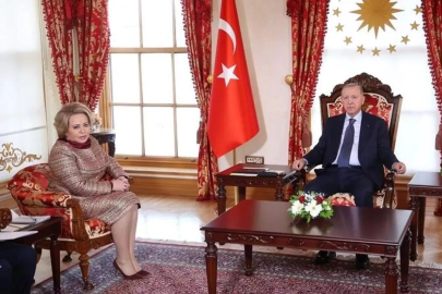 Matviyenko Cumhurbaşkanı Erdoğan'la görüştü