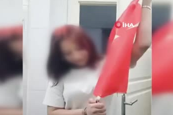 Türk bayrağını yakan şüpheli hakkında "milli değerlere yönelik bilinçlendirme eğitimi" kararı