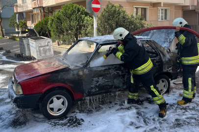 Tekirdağ’da korku dolu anlar: LPG'li otomobil alev topuna döndü