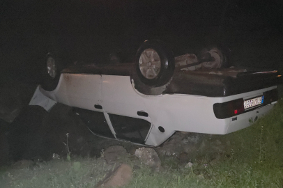 Hatay'da takla atan Fiat Tofaş ters döndü: 1 yaralı