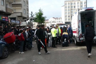 Kilis'te motosikletin yayalara çarpması sonucu baba ve bebeği yaralandı
