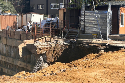 Fenerbahçe Chobani Stadyumu yanında korkutan çökme