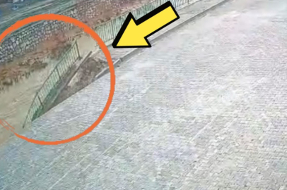 Hakkari Yüksekova'da istinat duvarı çöktü