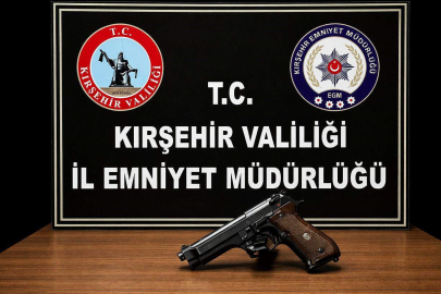 Kırşehir'de iş yerinden havaya ateş eden şüpheli yakalandı