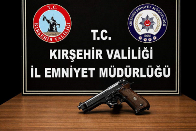 Kırşehir'de iş yerinden havaya ateş eden şüpheli yakalandı