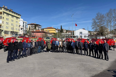 Bursa Orhaneli'nin kırsal mahallelerine su tankerleri teslim edildi