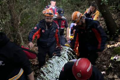 Antalya'da 80 metrelik uçuruma yuvarlanan adam yaralı olarak kurtarıldı