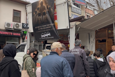 Bursa’da taksicilerden kahraman öğretmen ve öğrencilere vefa!