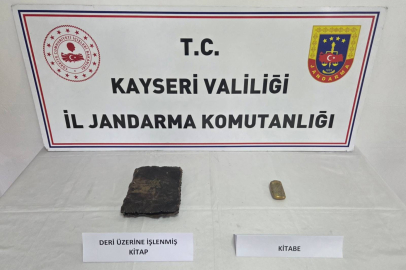 Kayseri'de tarihi eser operasyonu
