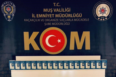 Muş’ta 35 kaçak cep telefonu ele geçirildi