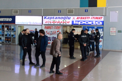 Samsun Otogarı’nda tahliye gerginliği