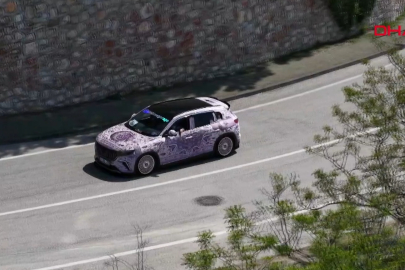 Bursa'da otomobilini Türk motiflerinin yer aldığı mor renkli halıyla kapladı