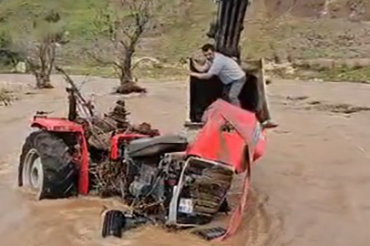 Kilis Afrin Çayı'nda mahsur kalan şahıs kurtarıldı