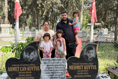 Mersin'de yangında 2 evladını kaybeden anne yardım bekliyor