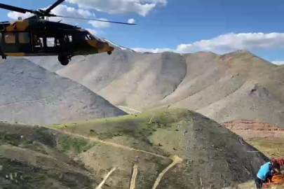 Adıyaman dağlarında helikopter destekli kurtarma operasyonu