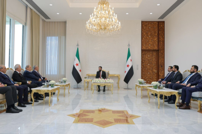 Suriye Cumhurbaşkanı Şara, Şam'da Filistin heyetiyle görüştü