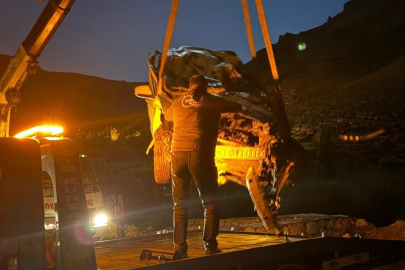 Mardin’de uçuruma devrilen hafif ticari aracın sürücüsü yaralandı