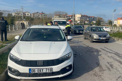Sinop’ta zincirleme kaza: 1 yaralı