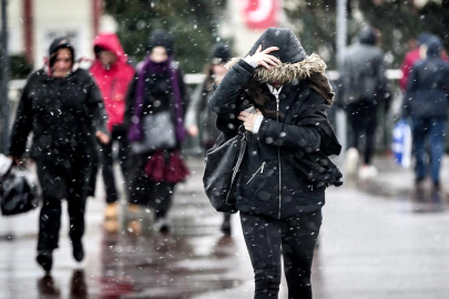 8 il için "sarı" uyarı: Sağanak ve karla karışık yağışa dikkat