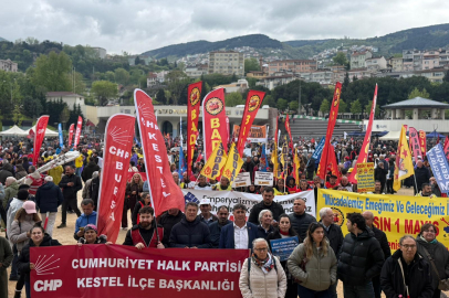 Bursa’da 1 Mayıs’ta işçiler taleplerini haykırdı&nbsp;