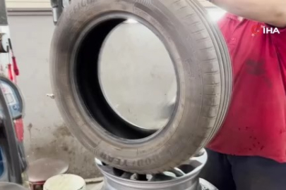 Bursa'da lastikçiler 1 Mayıs’ta da mesai yaptı!
