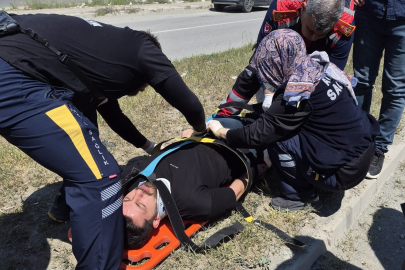 Iğdır'da otomobil takla attı: Sürücü yaralandı