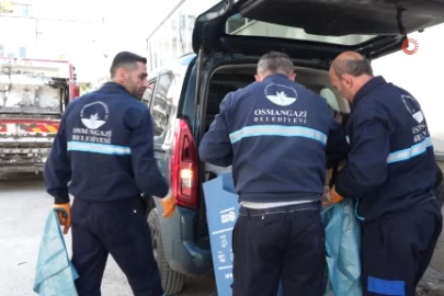 Osmangazi Belediyesi’nden çevre hamlesi: Binlerce ton atık geri kazanıldı