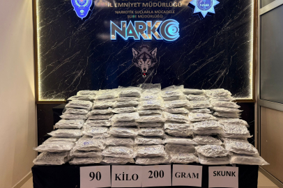 Edirne'de 90 kilo 200 gram uyuşturucu ele geçirildi