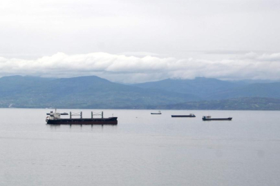 Karadeniz'de beklenen fırtına öncesi yük gemileri limanlara demirledi