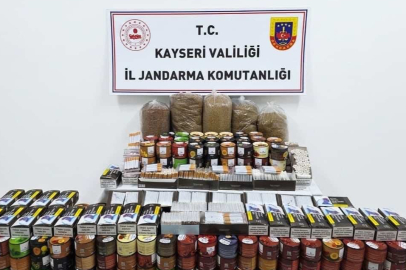 Kayseri’de 9 bin 660 adet içi tütün doldurulmuş makaron ele geçirildi
