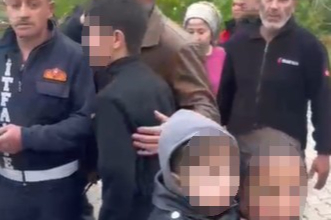 Isparta Eğirdir'de tırmandıkları kayalıklarda mahsur kalan çocuklar kurtarıldı