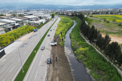 Bursa Büyükşehir’den yaz mevsimi öncesinde dere temizliği