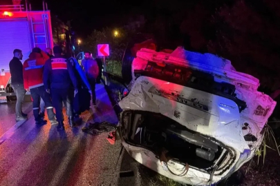 Kütahya’da otomobil takla attı: 4 yaralı