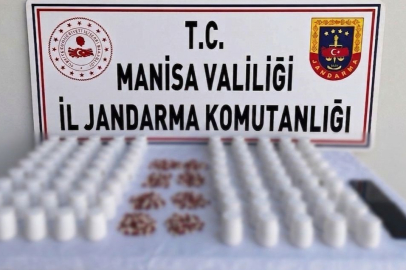 Manisa Salihli’de 5 bin 238 adet uyuşturucu hap ele geçirildi