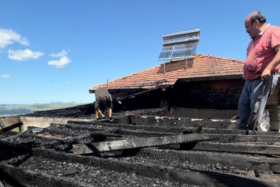 Ordu'da 3 katlı binada yangın
