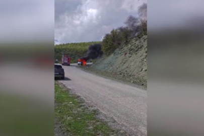 Tokat'ta seyir halindeki otomobilde çıkan yangın söndürüldü