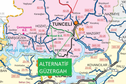 Tunceli-Ovacık yolunda kontrollü patlatma
