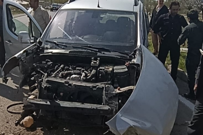 Van'da kamyonet aydınlatma direğine çarptı: 4 yaralı