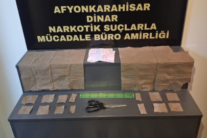 Afyonkarahisar'da peçeteye emdirilmiş uyuşturucuyla yakalanan şahıs tutuklandı