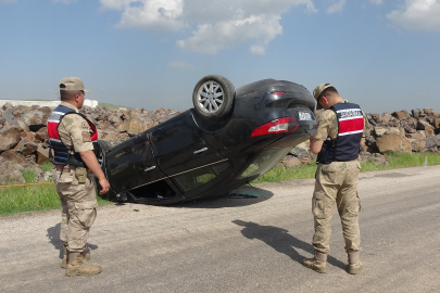 Kilis'te feci kaza: Otomobil taklalar attı, 5 kişi yaralandı