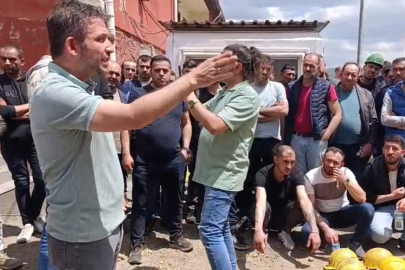 Kütahya'da maden işçileri ile firma yetkilileri arasında gerginlik