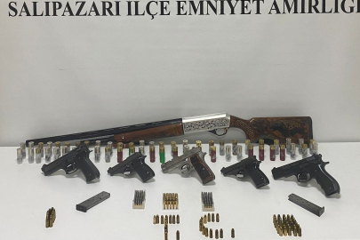 Samsun'da cephanelik gibi ev: Çok sayıda silah ve mühimmat ele geçirildi