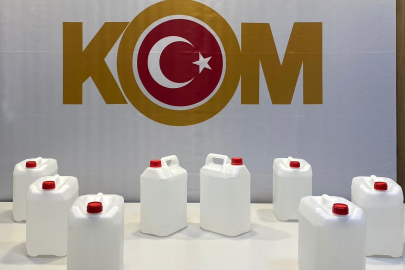 Samsun İlkadım'da 40 litre kaçak etil alkol ele geçirildi