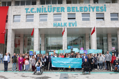 Bursa Nilüfer’de sloganlar engelleri aşmak için yükseldi