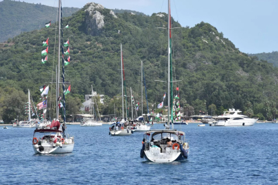 Küresel Sumud Filosu 54 tekneyle Rodos Adası'nın doğusunda ilerliyor