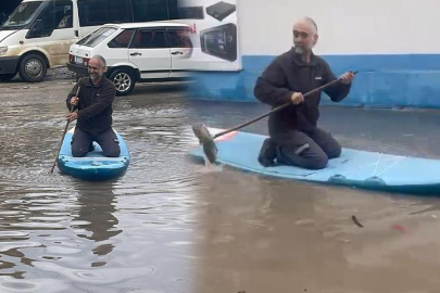 Adana’da sanayi sitesi göle döndü: Esnaf tepkisini sup board ile gösterdi