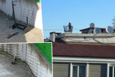 Samsun'da insansız hava aracı sokak ortasına düştü: Evlerde hasar oluştu